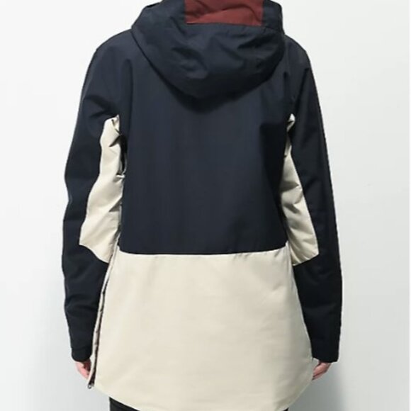 Picture Organic Seasons Dark Blue & Red 10K Parka Snowboard Jacket - Picture 2 of 9